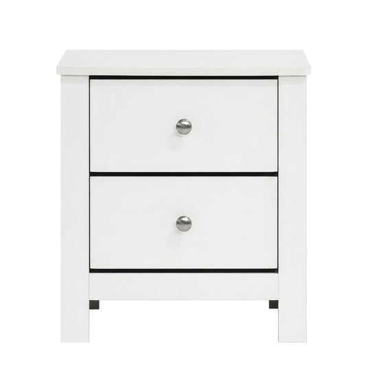 Picket House Furnishings - Santino 2-Drawer Nightstand in White - SM790NS view 2