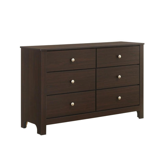 Picket House Furnishings - Santino 6-Drawer Dresser in Espresso - SM590DR veiw 1