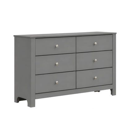 Picket House Furnishings - Santino 6-Drawer Dresser in Grey - SM390DR view 1