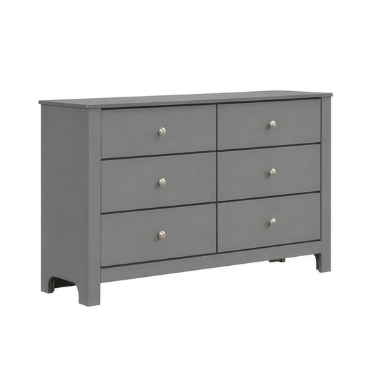 Picket House Furnishings - Santino 6-Drawer Dresser in Grey - SM390DR view 1