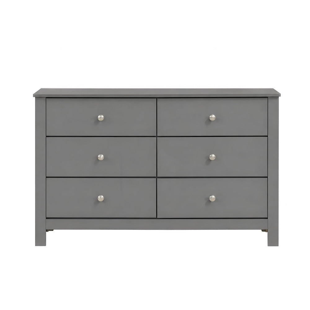 Picket House Furnishings - Santino 6-Drawer Dresser in Grey - SM390DR view 2