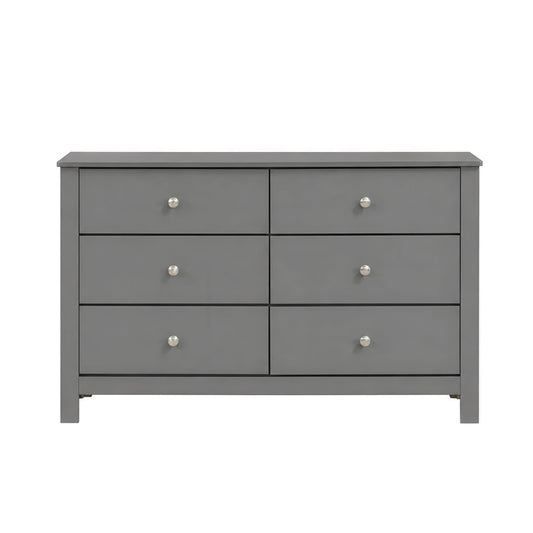 Picket House Furnishings - Santino 6-Drawer Dresser in Grey - SM390DR view 2