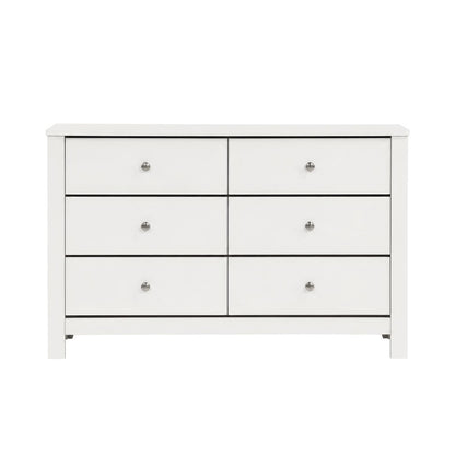 Picket House Furnishings - Santino 6-Drawer Dresser in White - SM790DR view 2