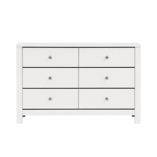 Picket House Furnishings - Santino 6-Drawer Dresser in White - SM790DR view 2