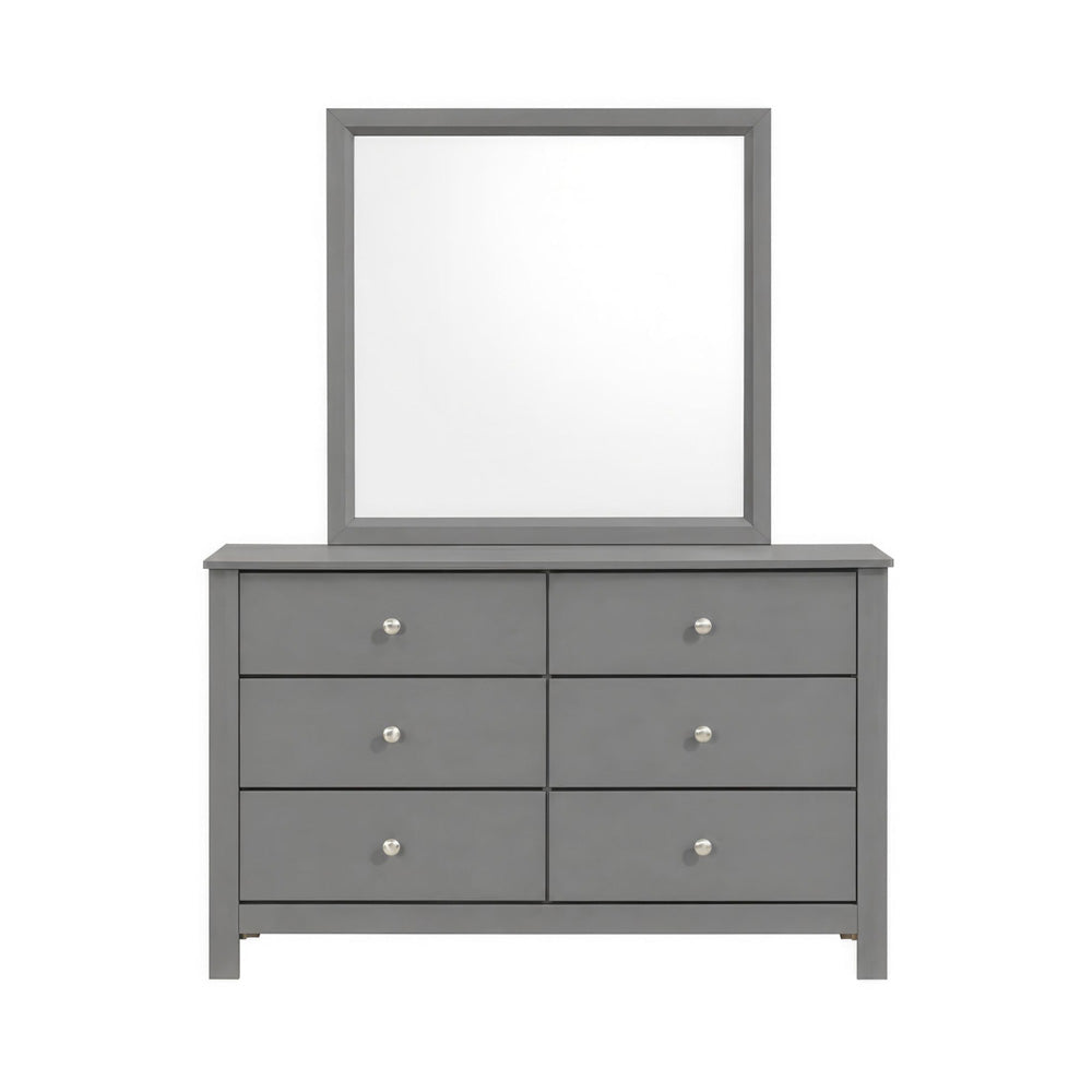 Picket House Furnishings - Santino Dresser and Mirror Set in Grey - SM390DRMR view 2