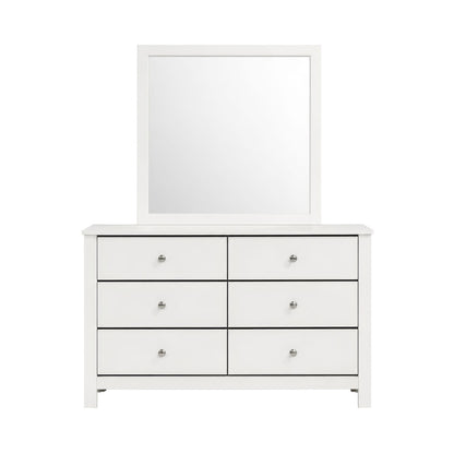 Picket House Furnishings - Santino Dresser and Mirror Set in White - SM790DRMR view 2