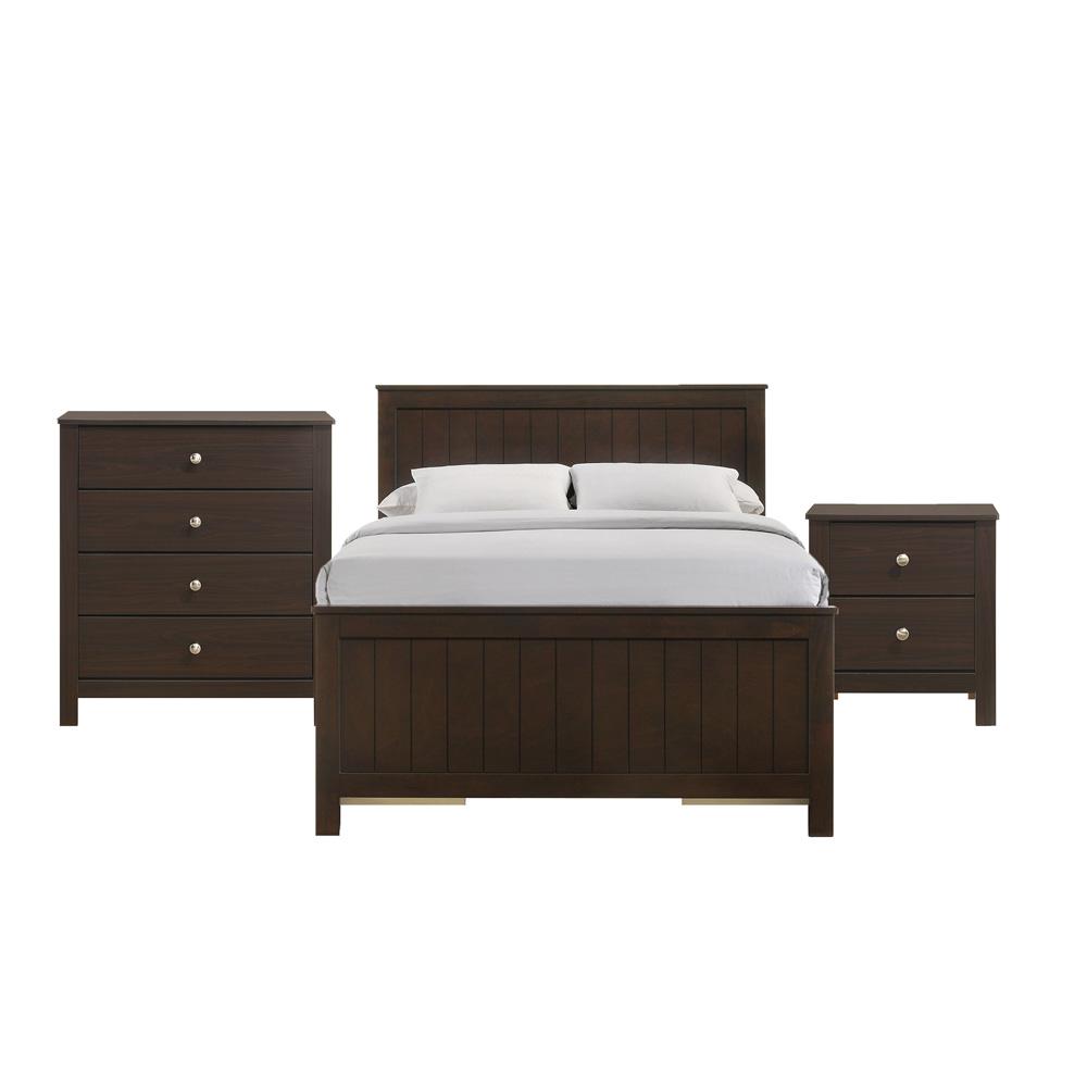Picket House Furnishings - Santino Full Captains 3PC Bedroom Set in Espresso - SM530FB3PC veiw 1