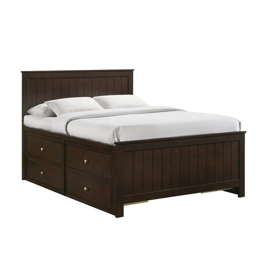 Picket House Furnishings - Santino Full Captains 5PC Bedroom Set in Espresso - SM530FB5PC veiw 2