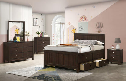 Picket House Furnishings - Santino Full Captains Bed in Espresso - SM530FB veiw 6