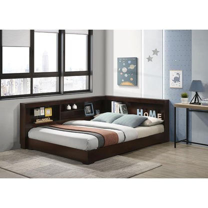 Picket House Furnishings - Santino Full Corner Bed in Espresso - SM570FCB veiw 1