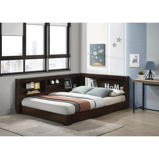 Picket House Furnishings - Santino Full Corner Bed in Espresso - SM570FCB veiw 1