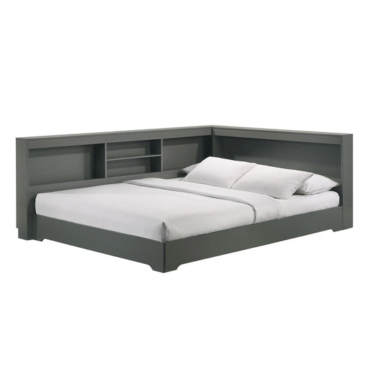 Picket House Furnishings - Santino Full Corner Bed in Grey - SM370FCB veiw 1