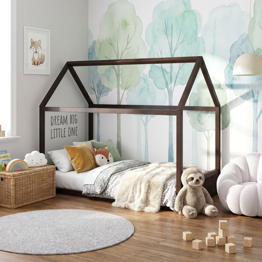 Picket House Furnishings - Santino Full Montessori Bed in Espresso - SM585FB view 3