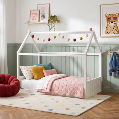 Picket House Furnishings - Santino Full Montessori Bed in White - SM785FB view 3