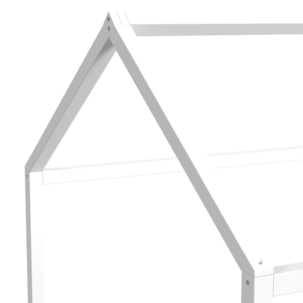 Picket House Furnishings - Santino Full Montessori Bed in White - SM785FB view 5