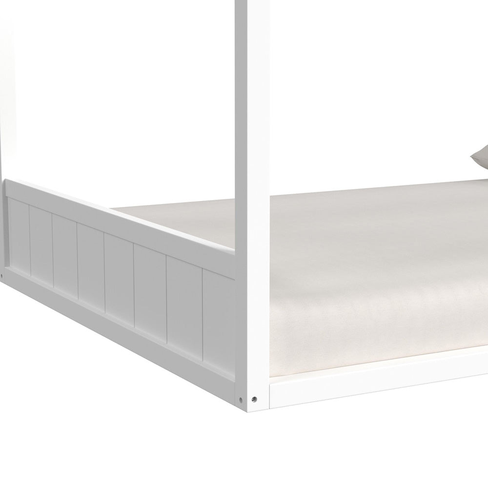 Picket House Furnishings - Santino Full Montessori Bed in White - SM785FB view 6