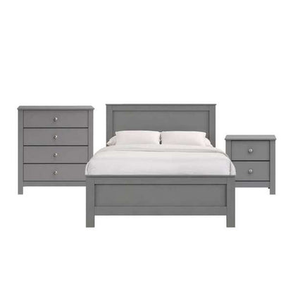 Picket House Furnishings - Santino Full Panel 3PC Bedroom Set in Grey - SM390FB3PC view 1