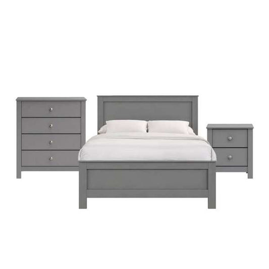 Picket House Furnishings - Santino Full Panel 3PC Bedroom Set in Grey - SM390FB3PC view 1