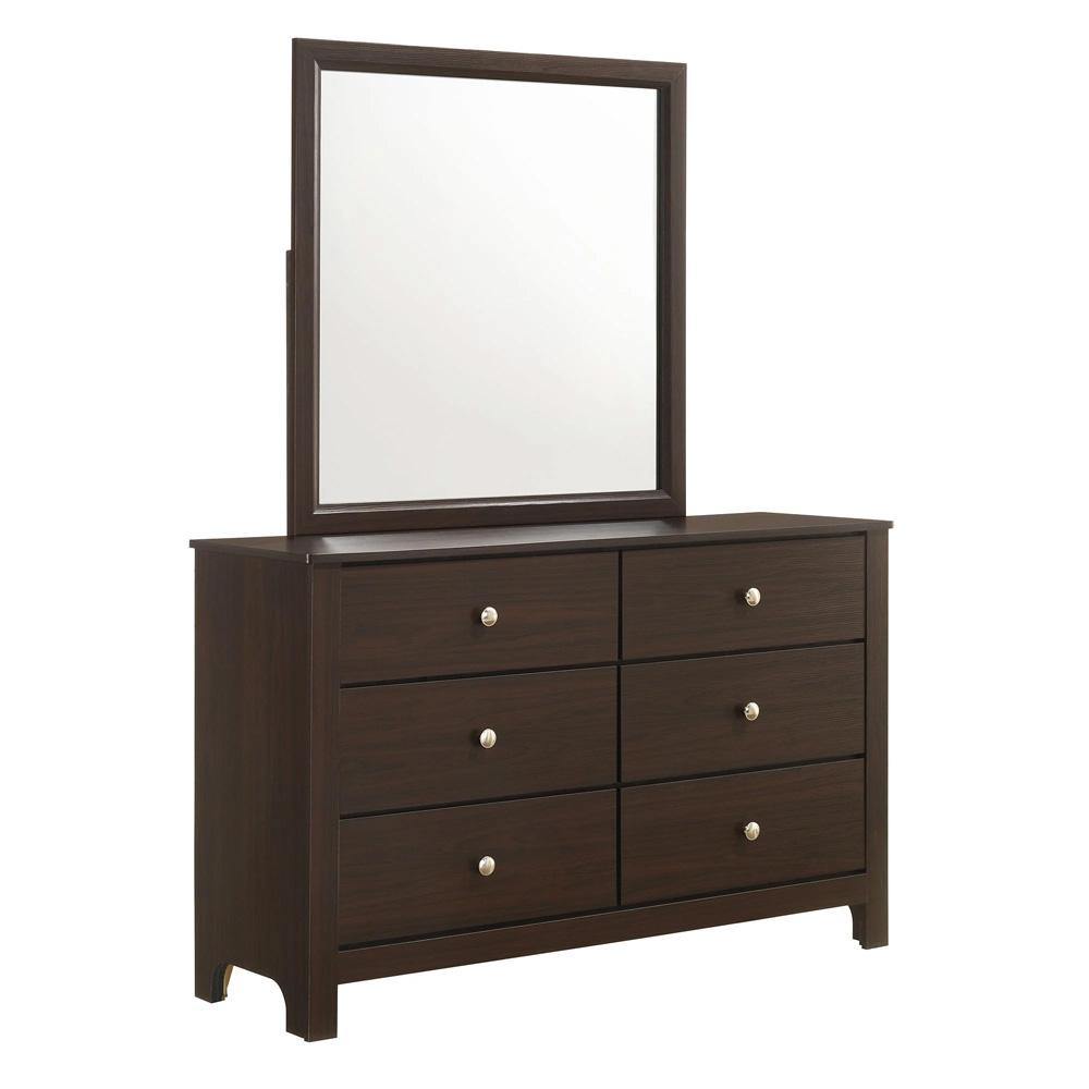 Picket House Furnishings - Santino Full Panel 5PC Bedroom Set in Espresso - SM590FB5PC veiw 3