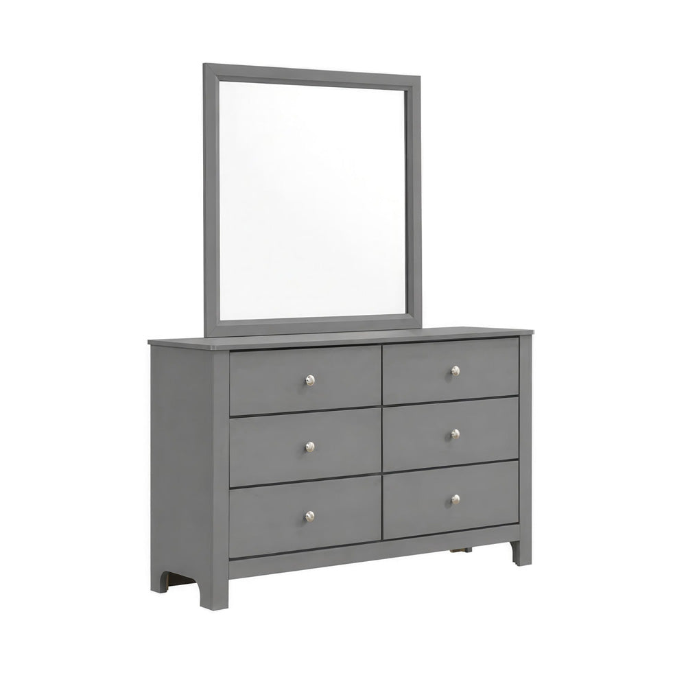Picket House Furnishings - Santino Full Panel 5PC Bedroom Set in Grey - SM390FB5PC view 2