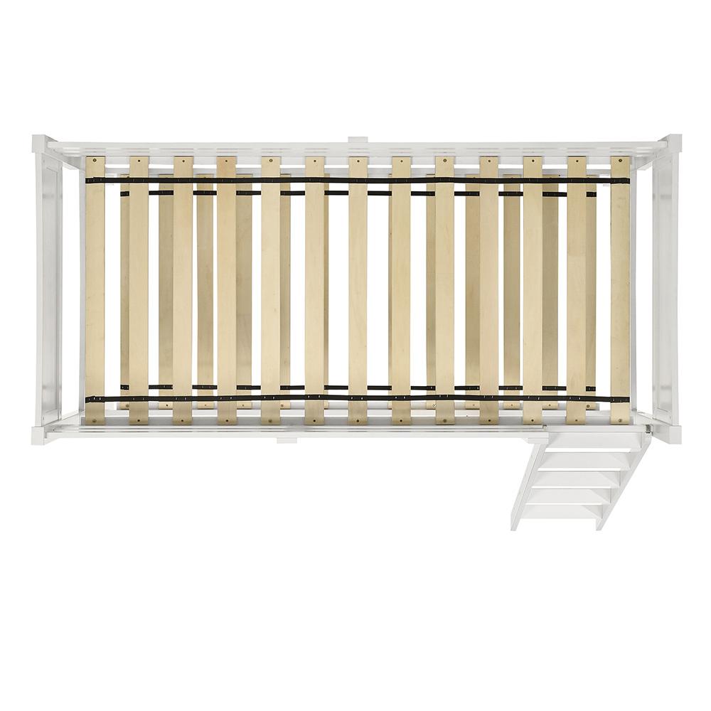 Picket House Furnishings - Santino Over Twin Bunk White - SM700TTB veiw 3