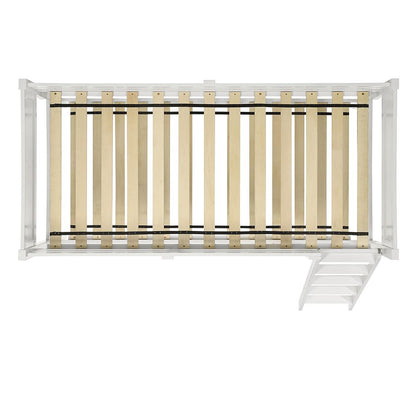 Picket House Furnishings - Santino Over Twin Bunk White - SM700TTB veiw 3
