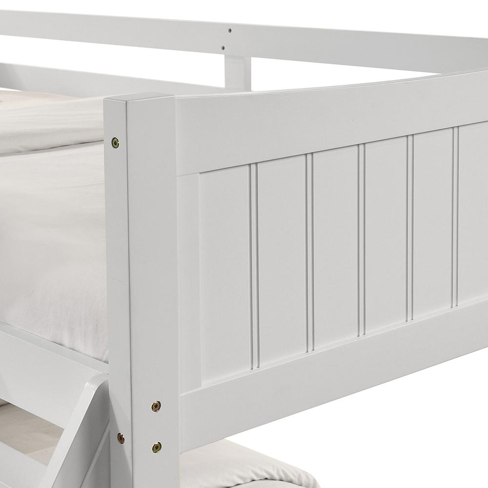 Picket House Furnishings - Santino Over Twin Bunk White - SM700TTB veiw 4