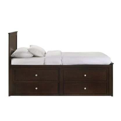 Picket House Furnishings - Santino Twin Captains Bed in Espresso - SM530TB veiw 2