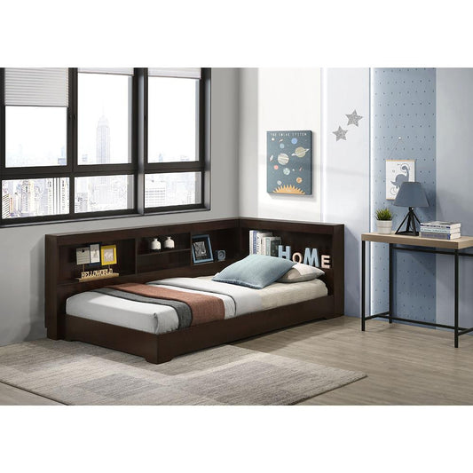 Picket House Furnishings - Santino Twin Corner Bed in Espresso - SM570TCB veiw 1