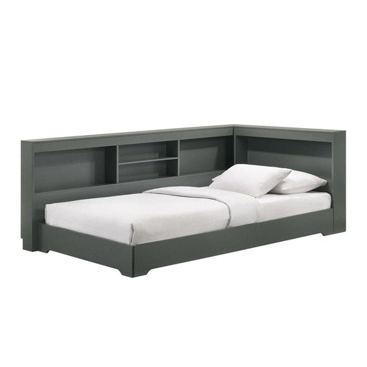 Picket House Furnishings - Santino Twin Corner Bed in Grey - SM370TCB veiw 1