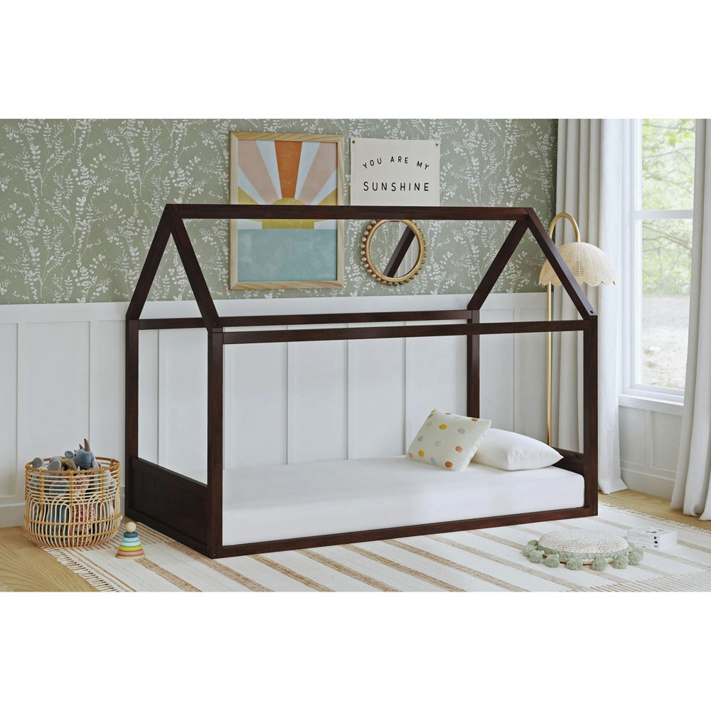Picket House Furnishings - Santino Twin Montessori Bed in Espresso - SM585TB view 3