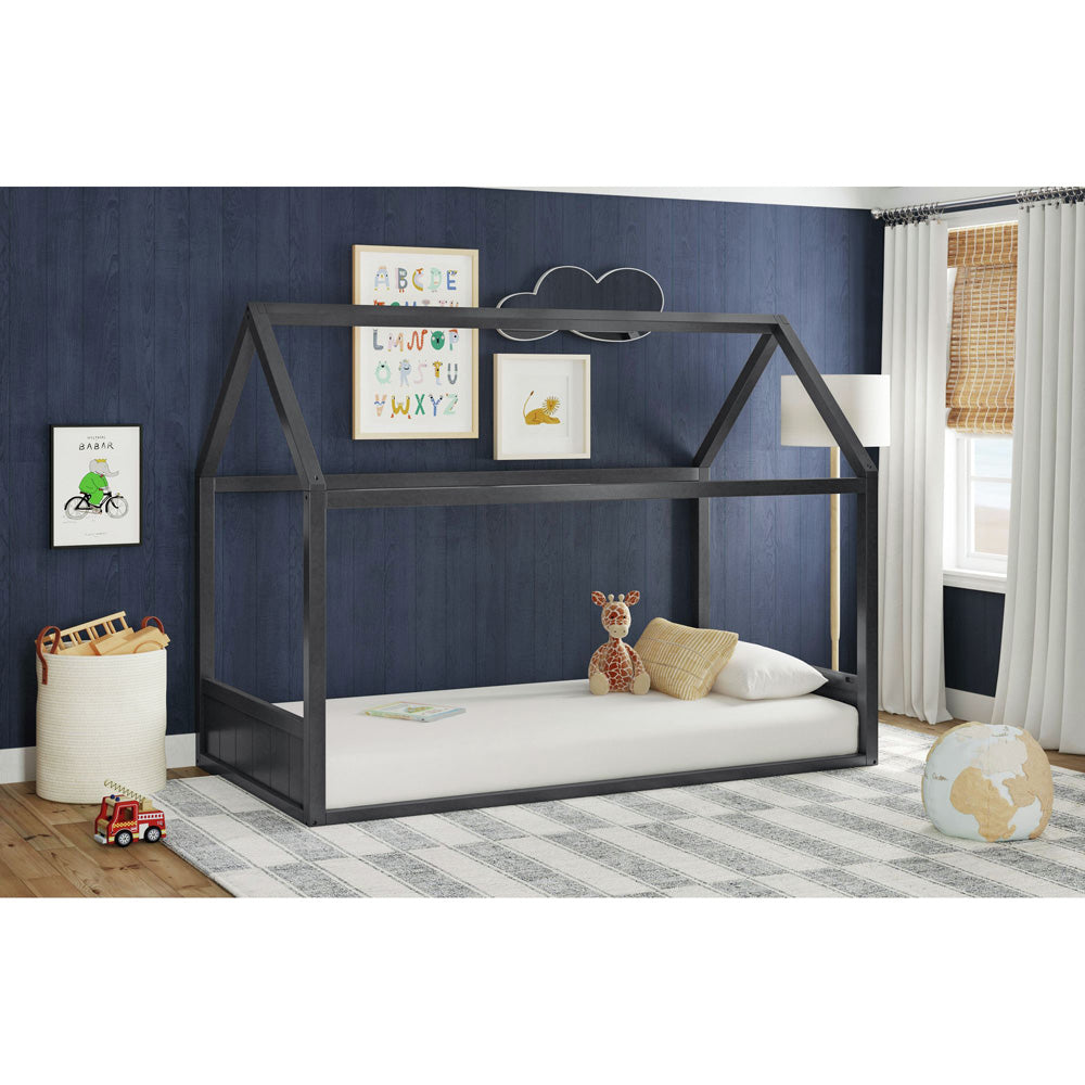 Picket House Furnishings - Santino Twin Montessori Bed in Grey - SM385TB view 3