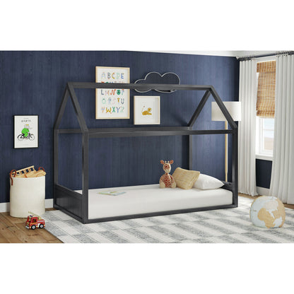 Picket House Furnishings - Santino Twin Montessori Bed in Grey - SM385TB view 3