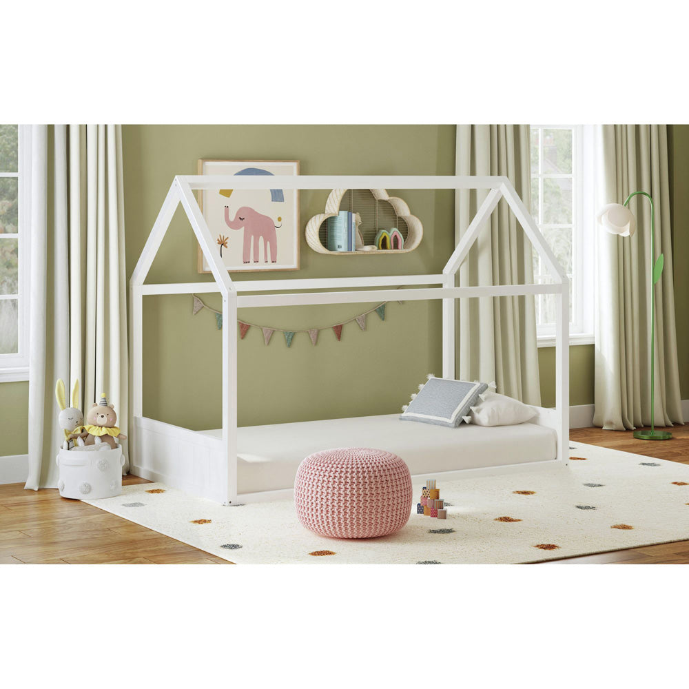 Picket House Furnishings - Santino Twin Montessori Bed in White - SM785TB view 3