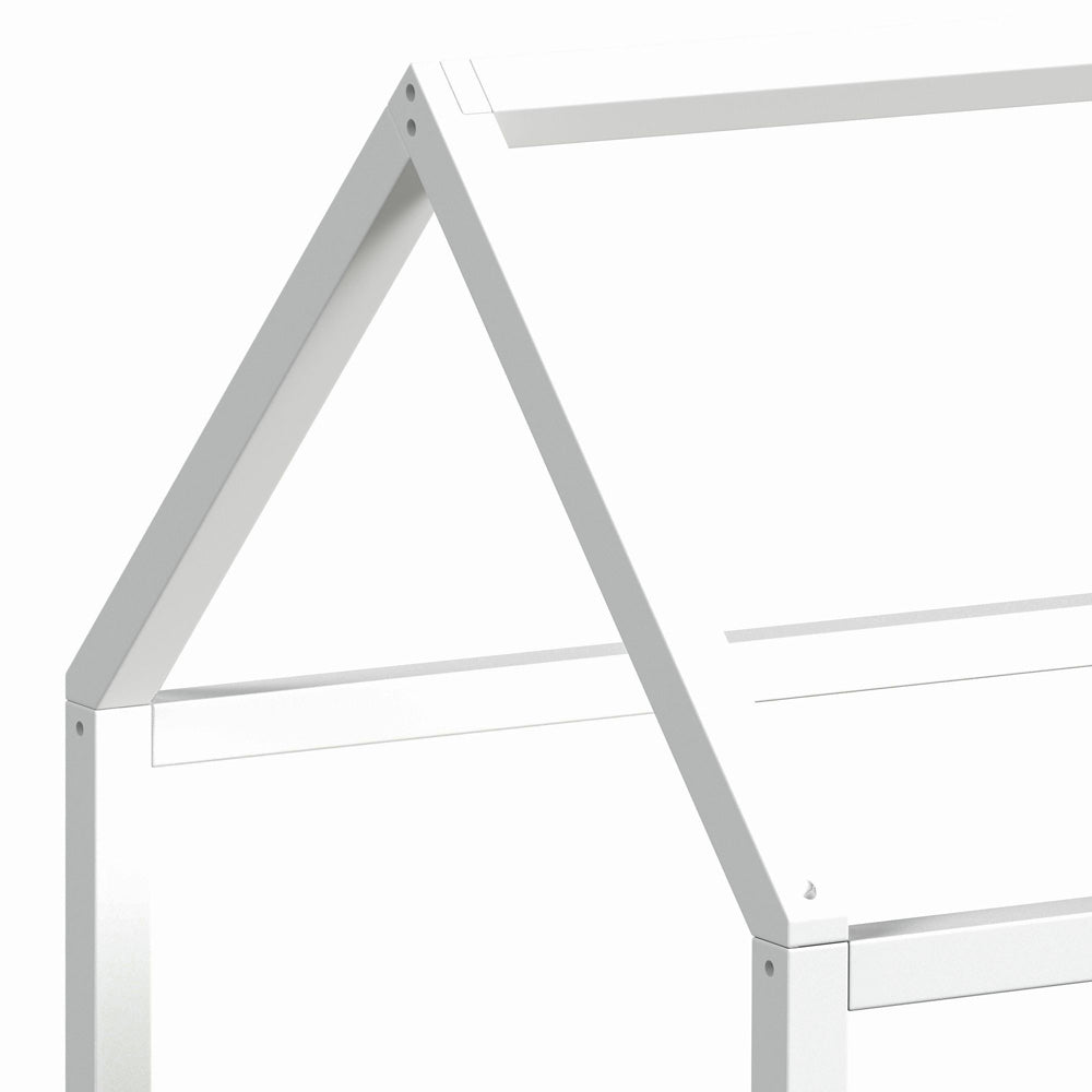 Picket House Furnishings - Santino Twin Montessori Bed in White - SM785TB view 5