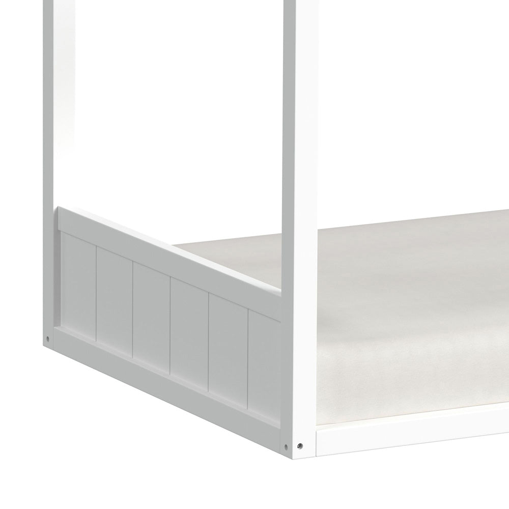 Picket House Furnishings - Santino Twin Montessori Bed in White - SM785TB view 6