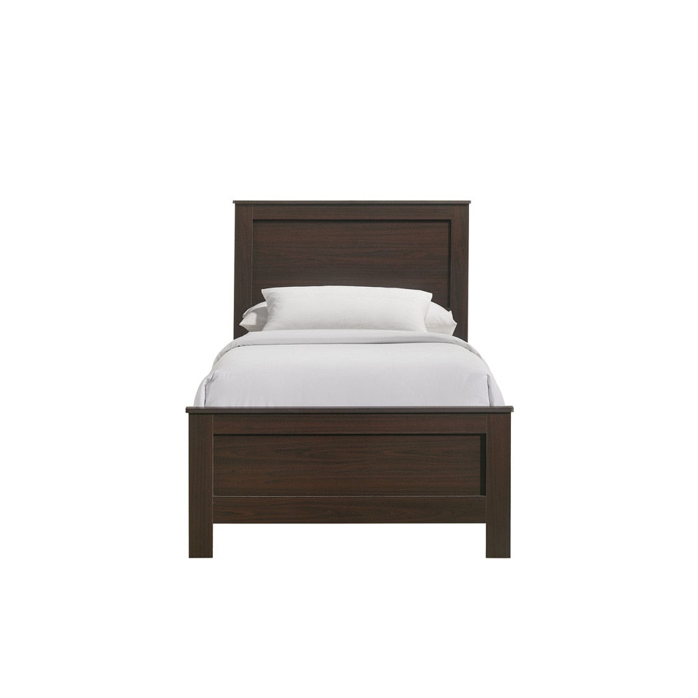 Picket House Furnishings - Santino Twin Panel Bed in Espresso - SM590TB veiw 1