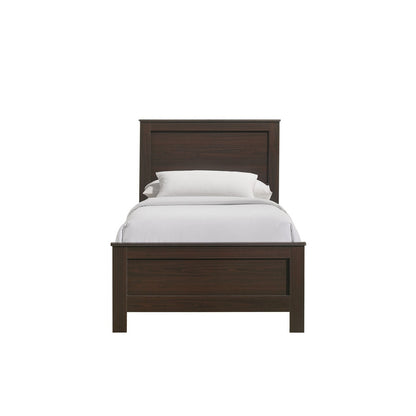 Picket House Furnishings - Santino Twin Panel Bed in Espresso - SM590TB veiw 1