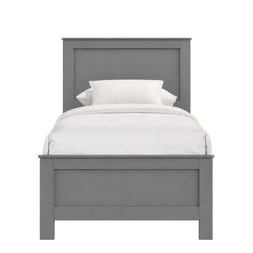 Picket House Furnishings - Santino Twin Panel Bed in Grey - SM390TB view 2