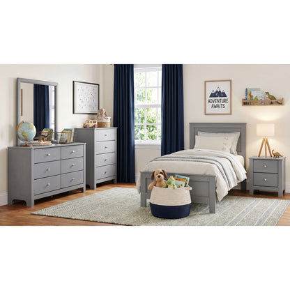 Picket House Furnishings - Santino Twin Panel Bed in Grey - SM390TB view 3