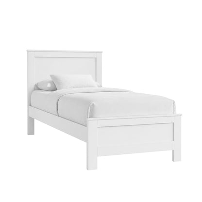 Picket House Furnishings - Santino Twin Panel Bed in White - SM790TB view 1