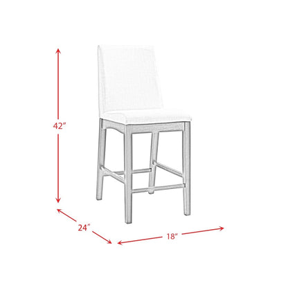 Picket House Furnishings - Simms Counter Height Side Chair in Walnut (Set of 2) - DPR500CSC veiw 11