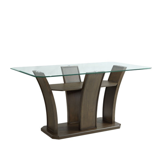 Picket House Furnishings - Simms Rectangular Counter Table in Walnut - DPR500CDTB veiw 1