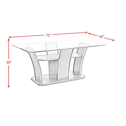 Picket House Furnishings - Simms Rectangular Dining Table in Grey - DPR300DTB veiw 7