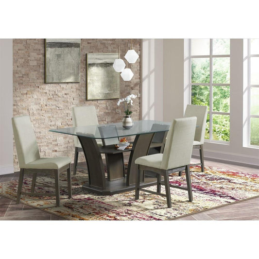 Picket House Furnishings - Simms Rectangular Dining Table in Walnut - DPR500DTB veiw 2