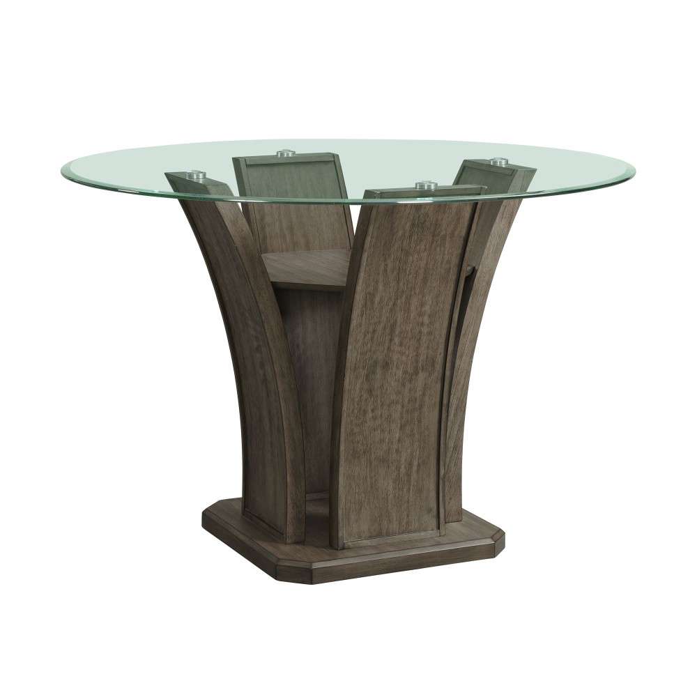Picket House Furnishings - Simms Round Counter Dining Table in Grey - DPR300RCDTTB veiw 1