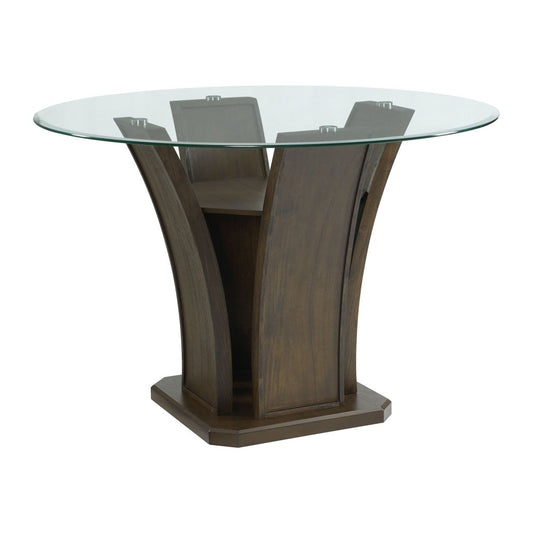 Picket House Furnishings - Simms Round Counter Height Dining Table in Walnut - DPR500CDT veiw 1