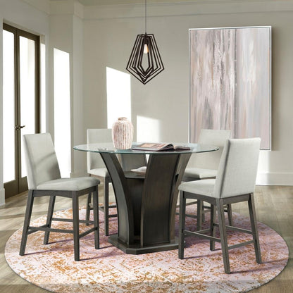 Picket House Furnishings - Simms Round Counter Height Dining Table in Walnut - DPR500CDT veiw 3