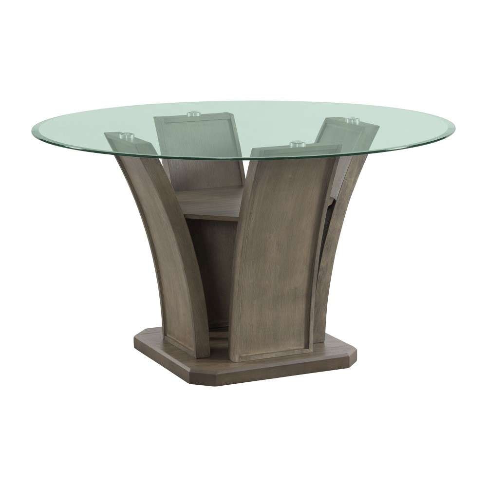 Picket House Furnishings - Simms Round Dining Table in Grey - DPR300RDTTB veiw 1