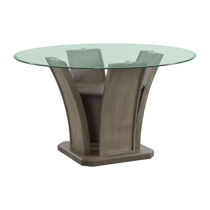 Picket House Furnishings - Simms Round Dining Table in Grey - DPR300RDTTB veiw 3